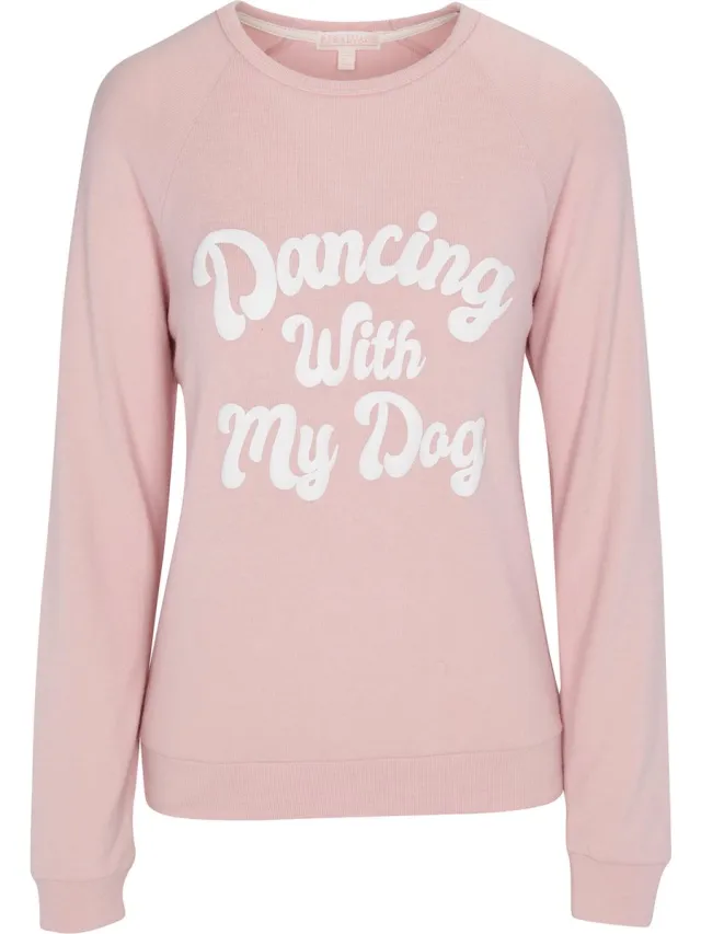 P.J. SALVAGE CO. Pyjamatop Let's Dance pink