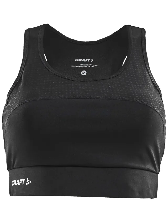 Craft Rush sportbeha Dames zwart