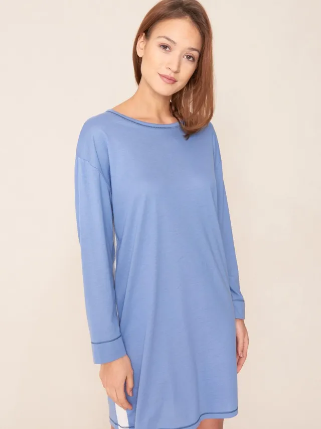 Rösch Nachthemd 1213377 Blau Blauw