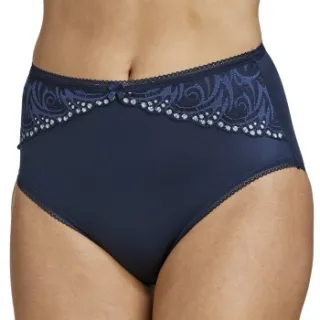 Miss Mary of Sweden Miss Mary Flames panty marineblauw Wit,Blauw,Grijs