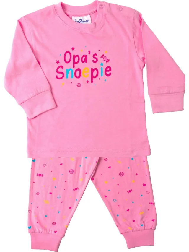 Fun2Wear Pyjama Opa's Snoepie Roze