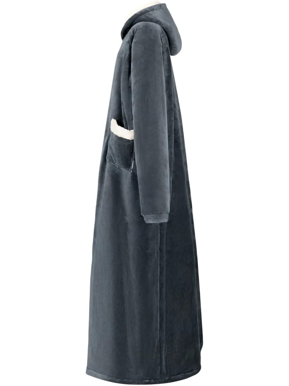 vidaXL Deken hoodie Marineblauw M Fleece en Flanel, foto 3
