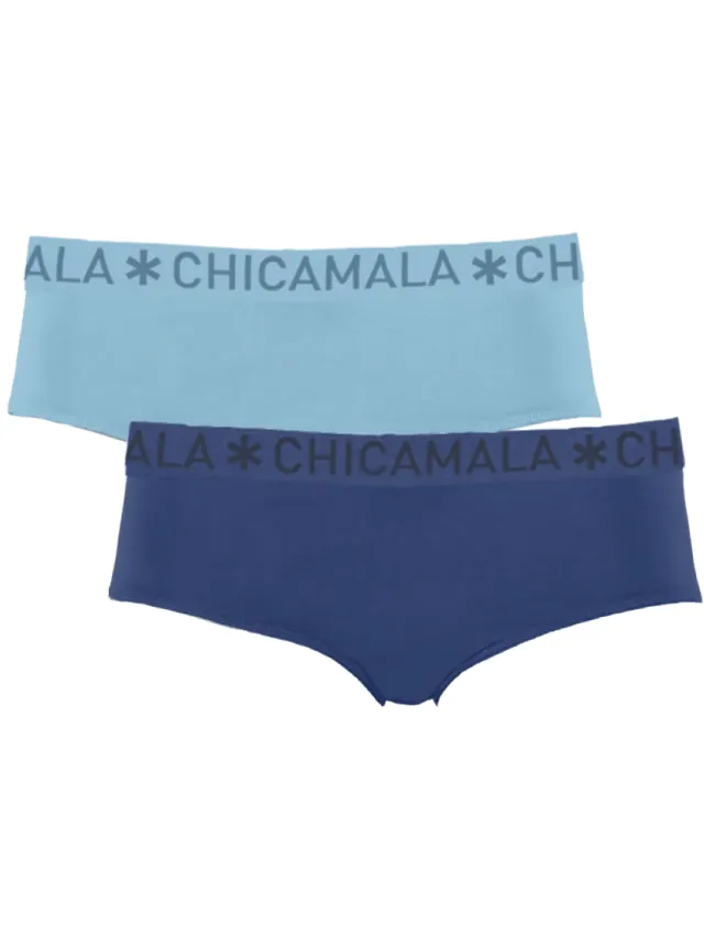 Muchachomalo slips 2-pack lichtblauw en marineblauw Briefs