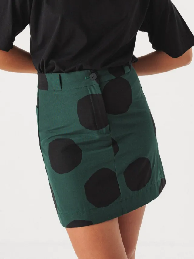 Skfk dames vegan Rok Bake Groen Zwart, foto 2