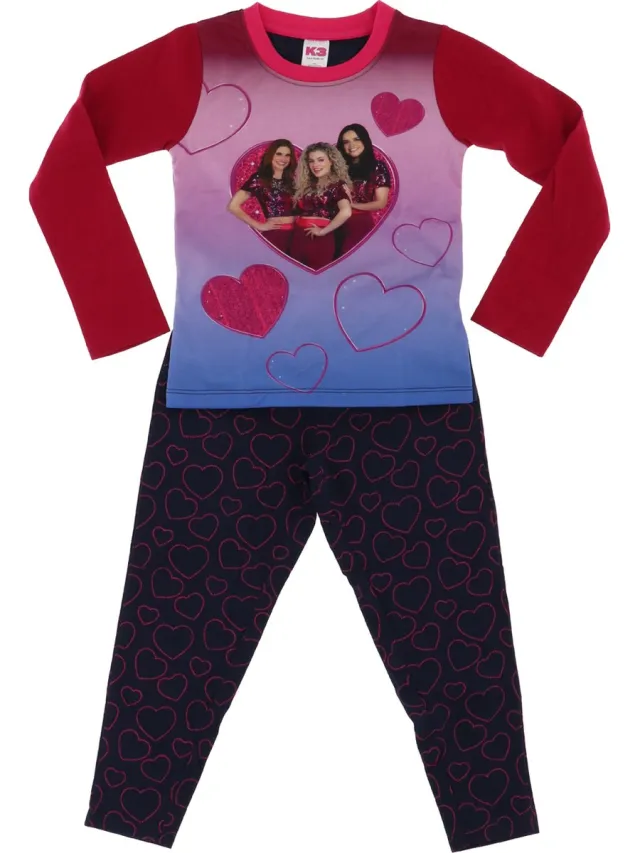 K3 Pyjama.-140 cm / 9-10 jaar + EXTRA 1 Stylus Pen. Roze multi - zwart