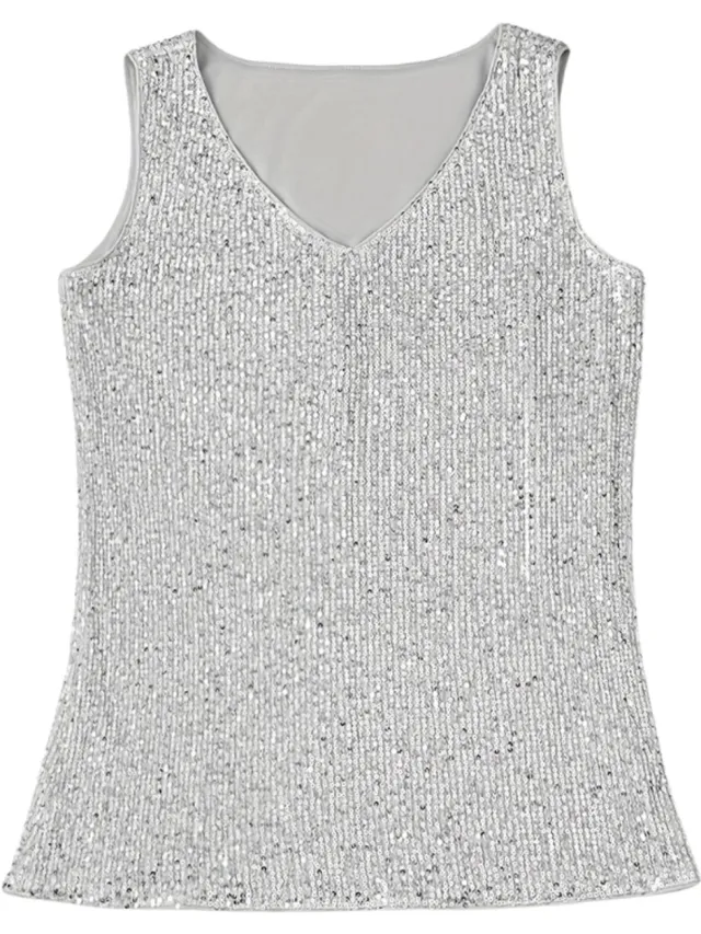 Nivard Topje Dames - Kleding - Shirt - Blouse - Kort - Volwassen - Zilver