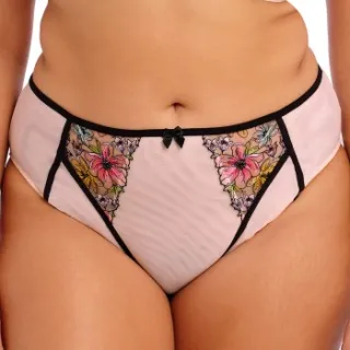 Elomi Carrie high leg brief roze Versch.kleure/Patroon,Zwart,Roze