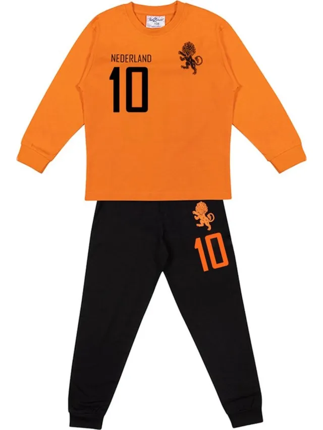 Fun2Wear Pyjama - Nederlands Elftal - Oranje / zwart