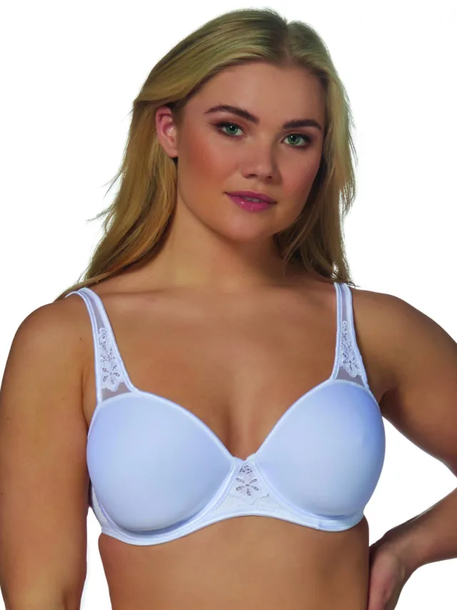 Elbrina Spacer voorgevormde beugelbh marineblauw Wit