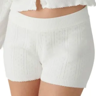 PJ Salvage Sweatheart Pointelle Short Wit,Versch.kleure/Patroon