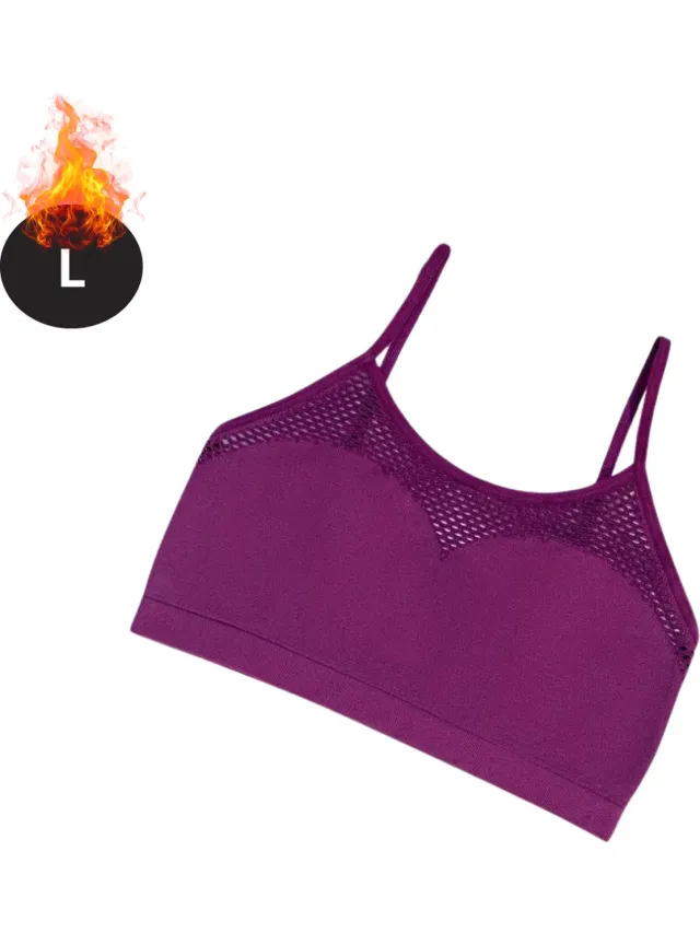 Bovista BH Zonder Beugel - Zonder Bandjes - Push-up Bh's - Comfort Beha - Comfortabel - Sexy - Donkerpaars