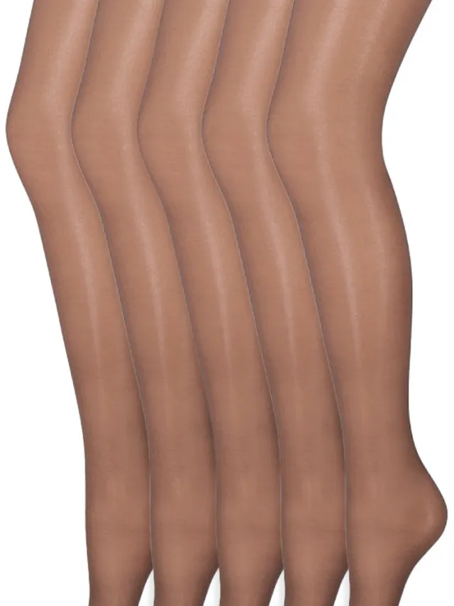 Marianne Matglans panty | 20 denier | Merk: Marianne | Maat: S t/m XXXL | Kleur: Wineblush | 5 Paar Beige
