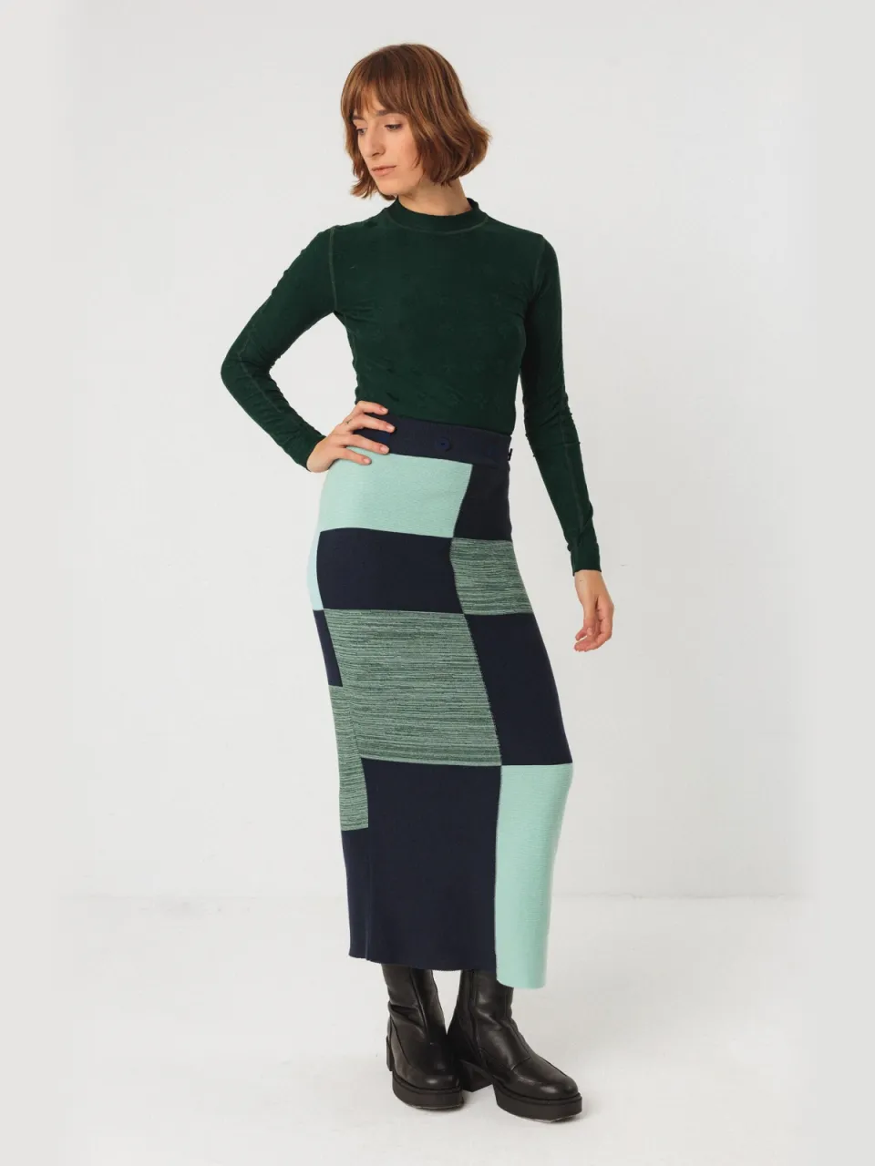 Skfk dames vegan Rok Two Piece Ibana Blauw, foto 2