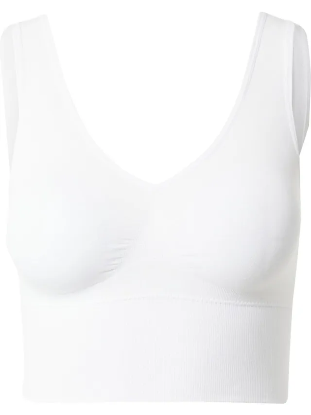 MAGIC Bodyfashion Maagband BH - Bamboe comfort Shape bra - Lange bh Top - Buik corrigerend - L - Wit