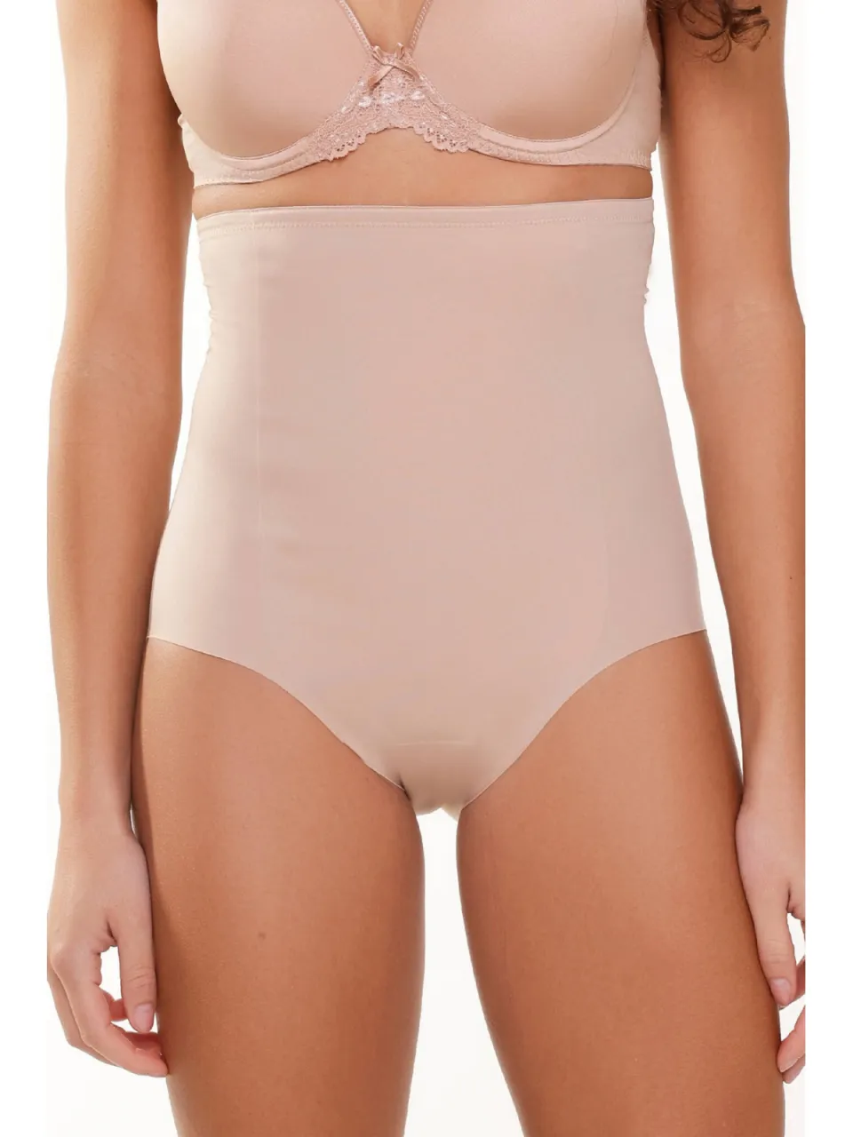 Lingadore seamless high waist corrigerende slip beige, foto 5