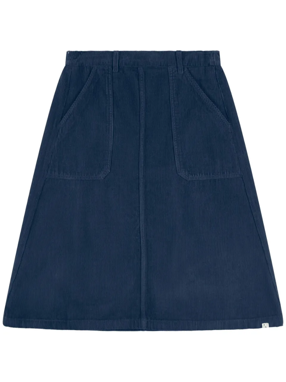 MATONA dames vegan Rok Flared Corduroy Skirt Anchor Blue, foto 2
