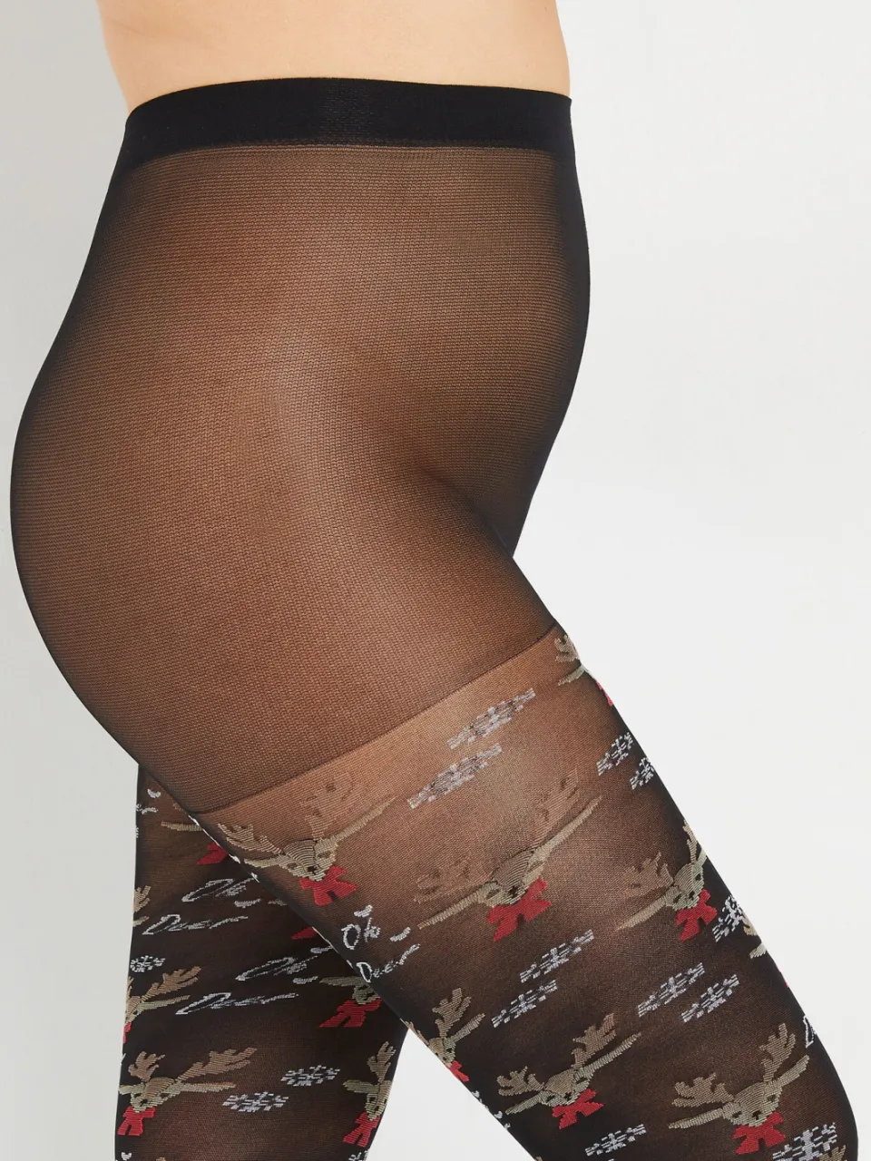 Yours Panty Met 'Oh Deer' Print In Zwart-48, foto 3