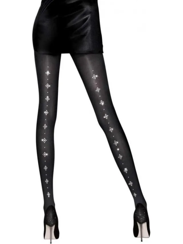 Pretty Polly Special panty met Swarovski naad zwart