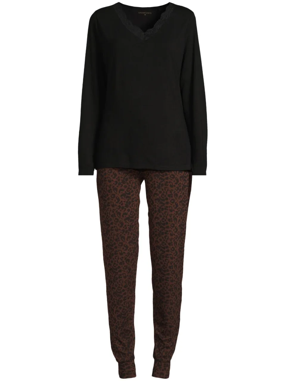 Dreamcovers pyjamaset zwart/bruin, foto 2