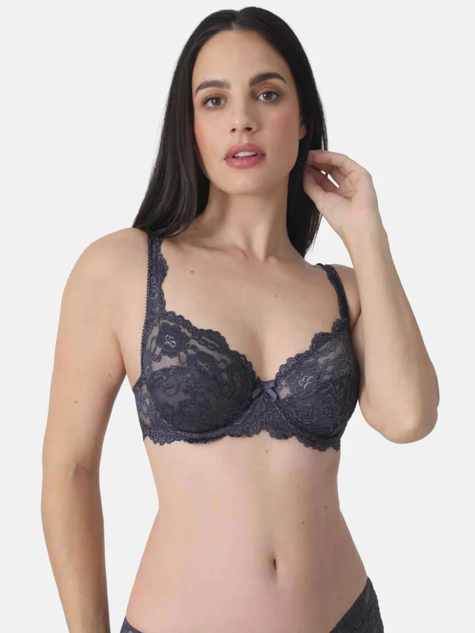 Sassa Mode Classic Lace beugel-bh donkergrijs, foto 5