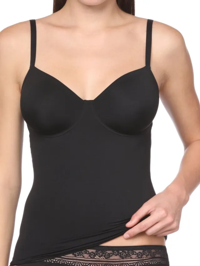 Nina von C. Nina von C BH hemdje met beugel zonder vulling - Secret shape - Zwart - Wit - Creme