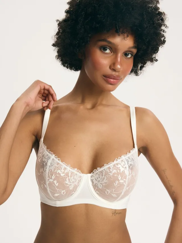 ESOTIQ Ines - Beha - Zachte cups - Met beugels - Crème Crème;Wit