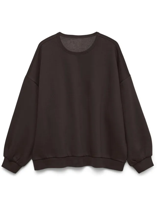 Vero Moda Teddy Sweatshirt Dames donkerbruin