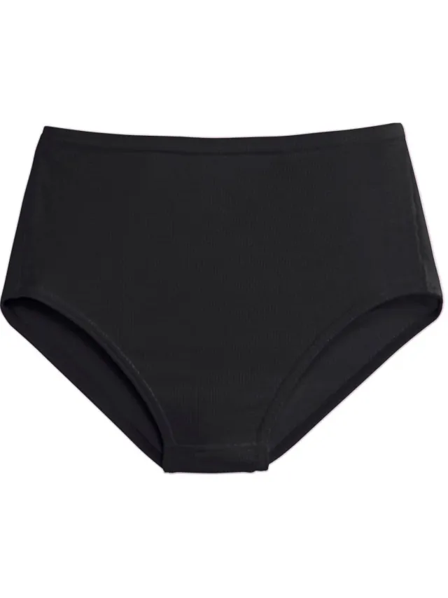 jazzpants katoenen hoge slip zwart op kleur gesorteerd
