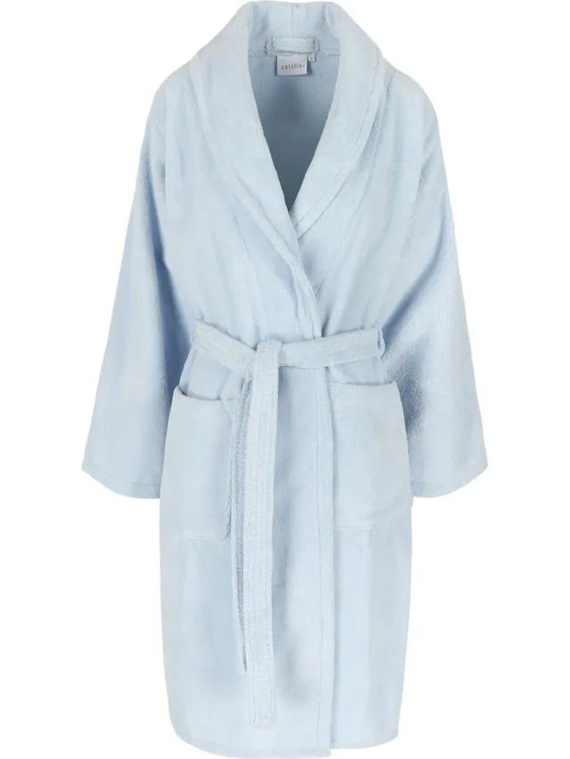 Casilin Teddy Badjas Dames en Heren - Fleece en katoen - Lichtblauw