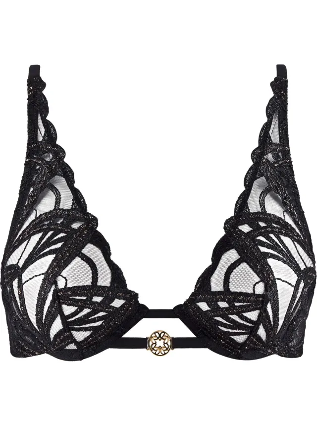 Aubade x Elie Saab My Desire Triangel Plunge BH Zwart Secret Date