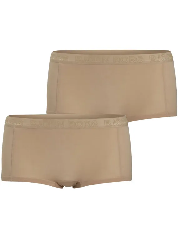 Björn Borg Dames minishort 2p Beige