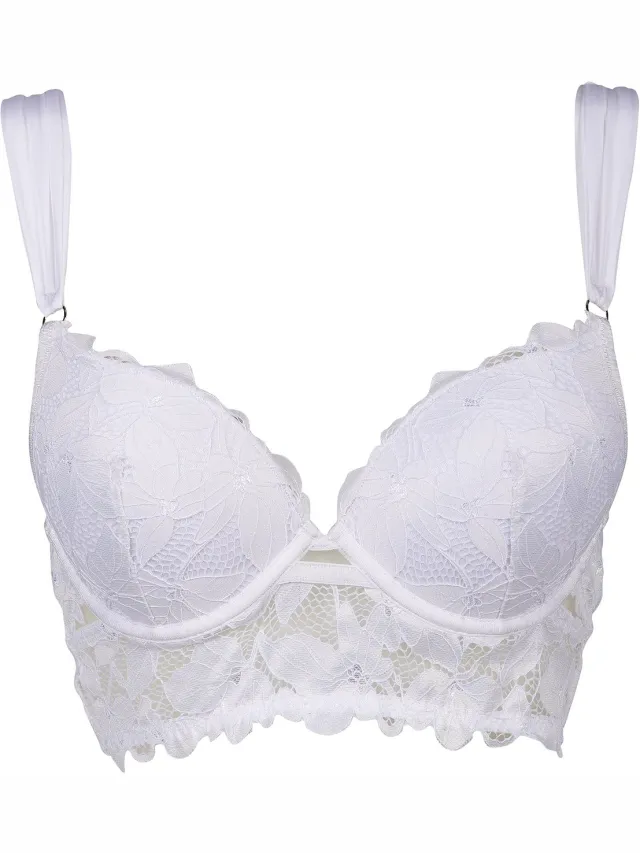 After Eden Morgan Longline two way boost bra, wider straps Dames Beha - Wit