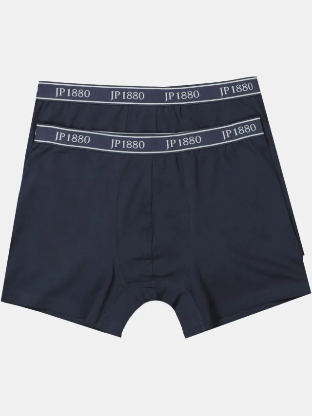 JP1880 boxershorts donker marineblauw 2-pack