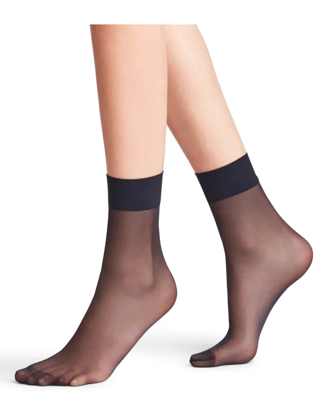 Falke Pure Matt transparant materiaal sheer 20 DEN sokken dames blauw-42