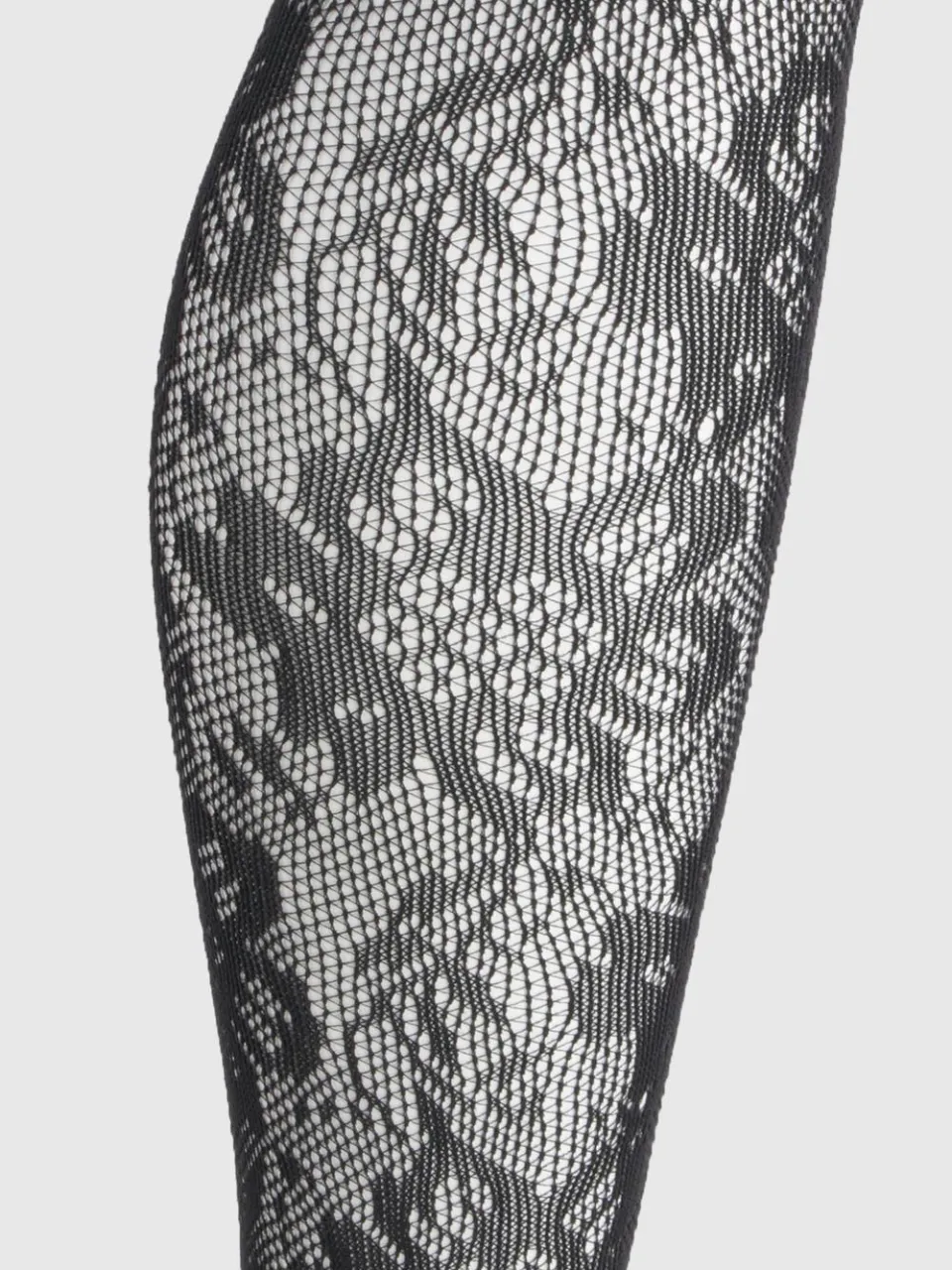 boohoo Dames Statement Bloemen Kant Visnet Panty zwart, foto 3
