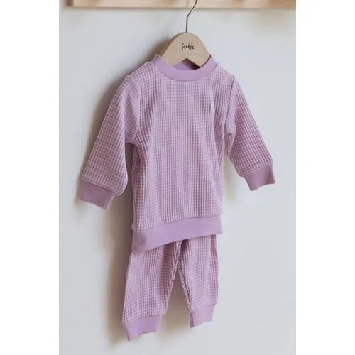 Feetje unisex wafel pyjama lila, foto 4