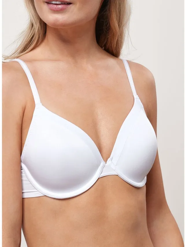 Next Dames - Set van 2 gladmakende Ultimate Comfort beha's met vullingen en hele cups - Wit White