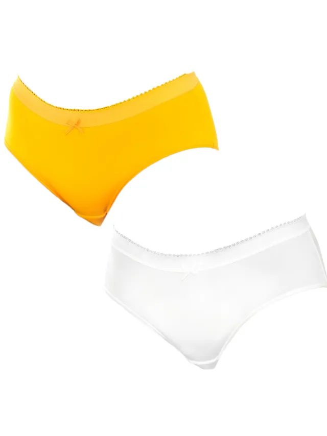 Dim D05DN slip geel en wit Multicolour