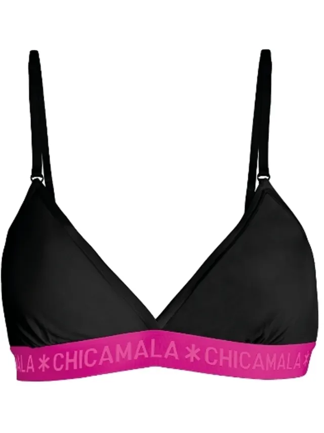 Muchachomalo Chicamala – Dames BH - Verstelbare bandjes – Dames Ondergoed – Lingerie – Dames Top – Kleding - 95% Katoen – Dames kleding Zwart
