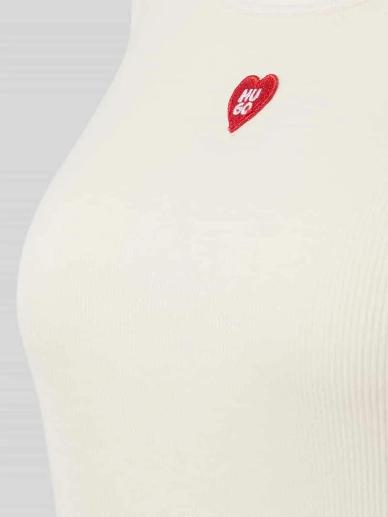 Regular fit pyjama-t-shirt van modalmix model 'HUGO HEART' offwhite, foto 3