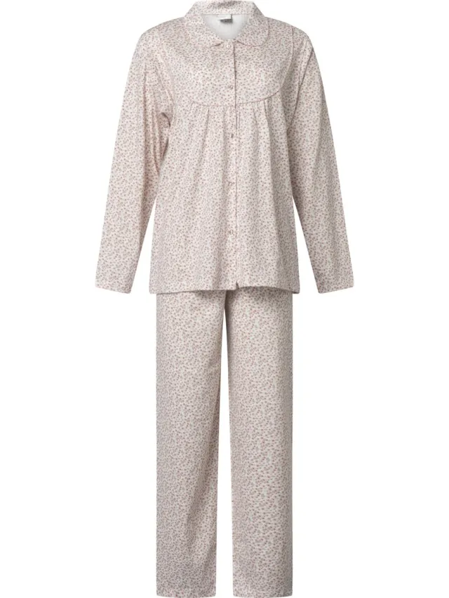 Lunatex klassieke dames pyjama 124245 - 100% katoen - roze