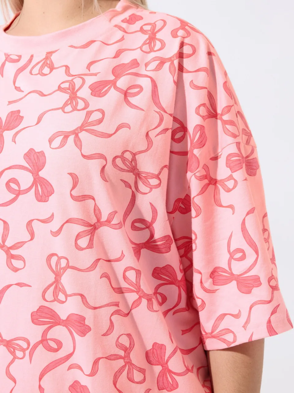 Limited Collection Roze Pyjamaset Met Strik, foto 5