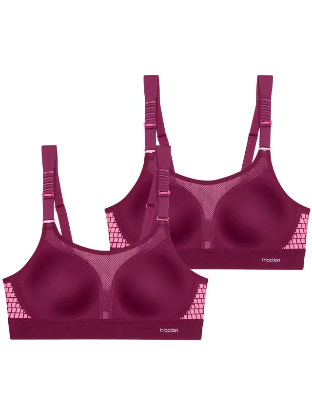 Triumph Bügelloser BH Triaction Extreme Lite bordeaux