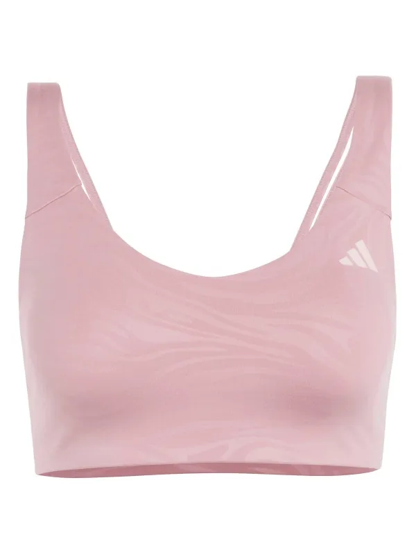 Adidas All Me Essentials Graphic Light Support sportbeha roze