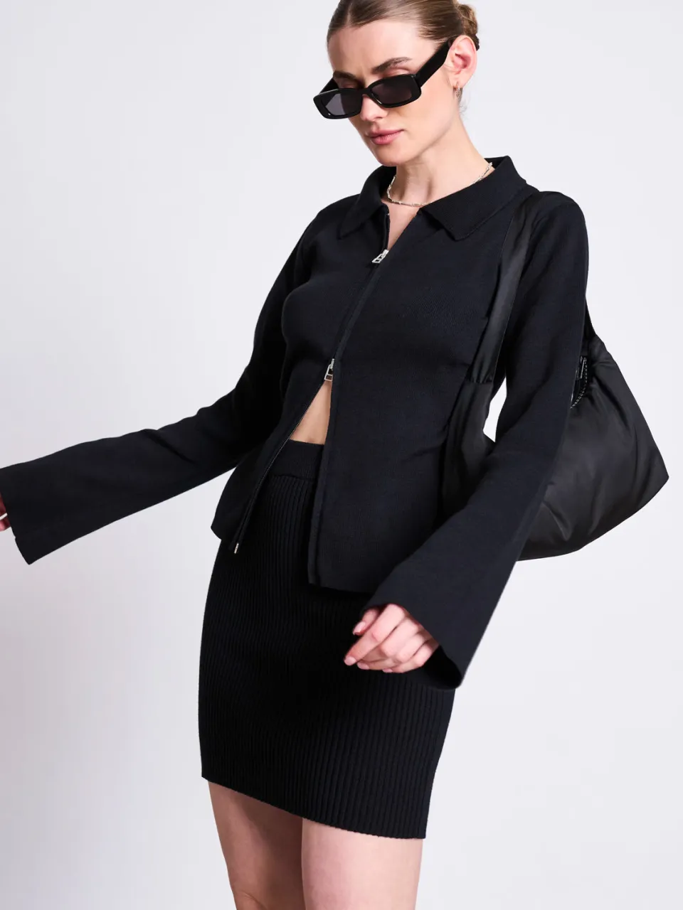 JAN N JUNE dames vegan Rok Lokka Zwart, foto 2