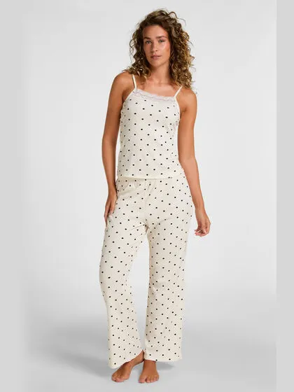Hunkemöller Pyjama Set Dots Wit