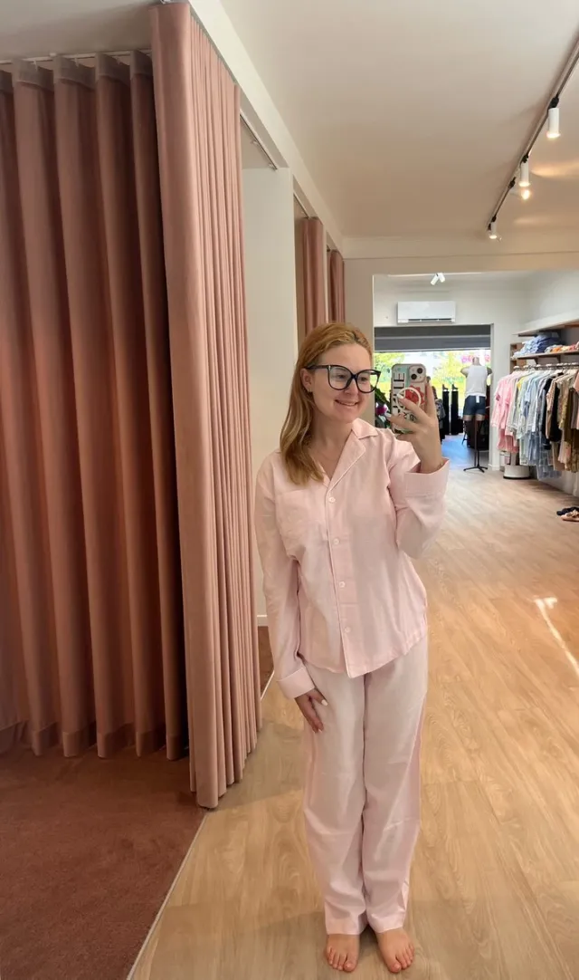 Ralph Lauren , damespyjama, roze ruit