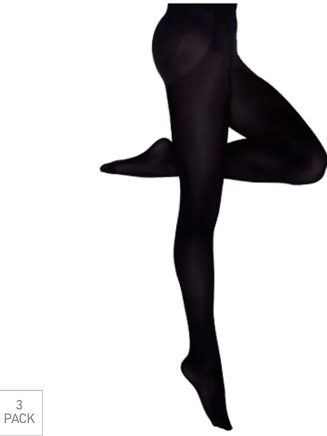 Boru Bamboo 3-Pack - Panty 80 Denier - Bamboe - Antibacterieel - Thermo Control - Dames - zwart - 2336