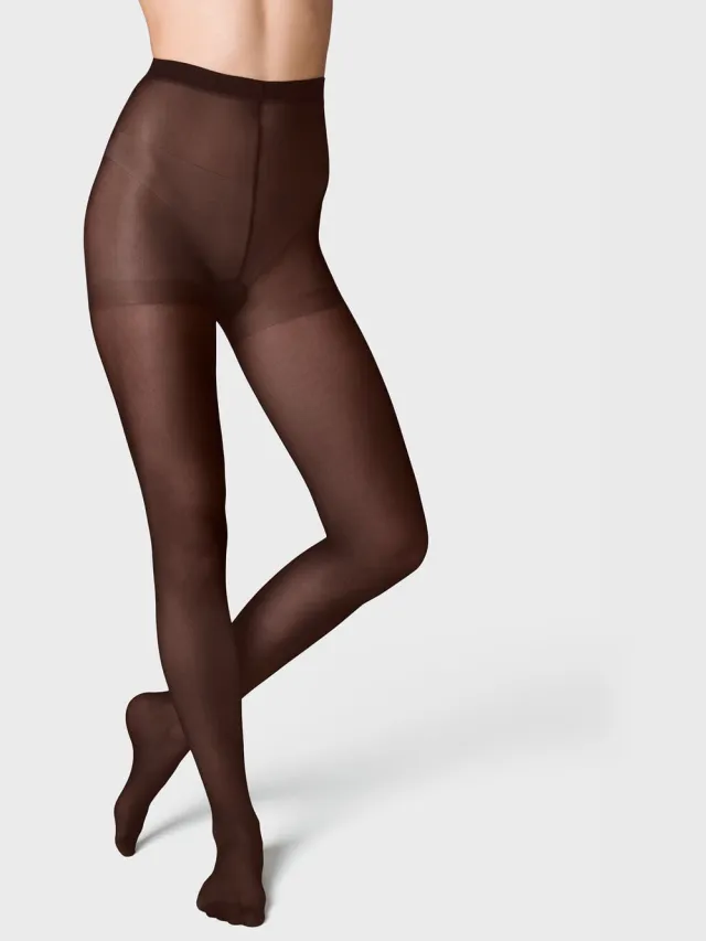 HEMA Panty opaque temp tech 40 denier bruin