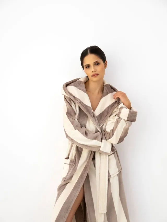 S& Sensis Sensis Fleece Badjas Lirien Dames Beige